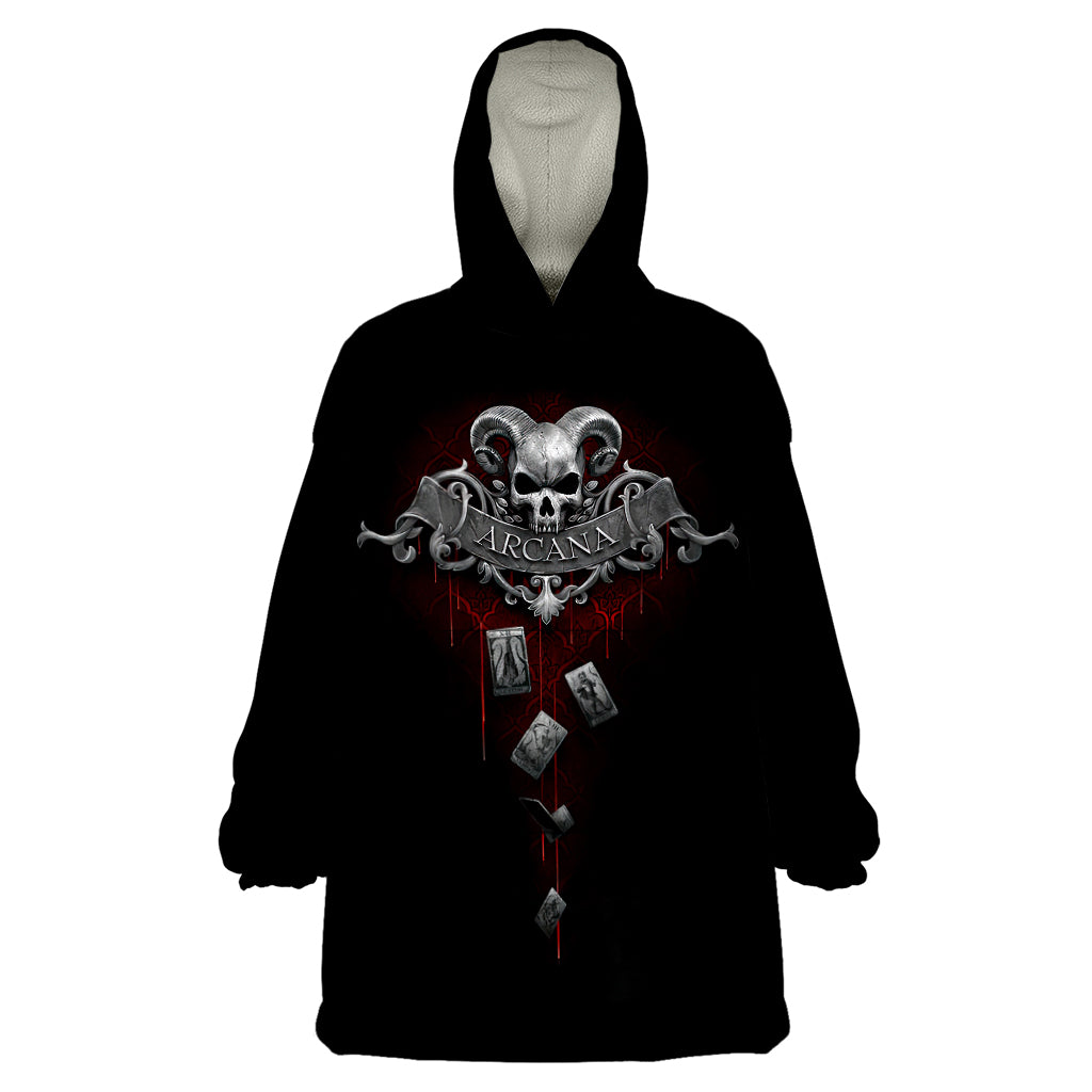 Skull Wearable Blanket Hoodie Death Reaper Arcana - Wonder Print Shop