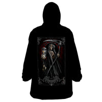 Skull Wearable Blanket Hoodie Death Reaper Arcana - Wonder Print Shop