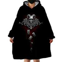 Skull Wearable Blanket Hoodie Death Reaper Arcana - Wonder Print Shop