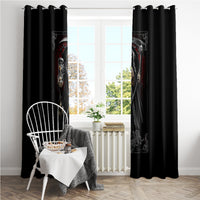 Skull Window Curtain Death Reaper Arcana - Wonder Print Shop