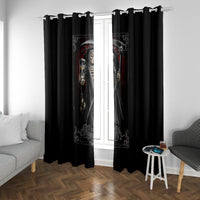 Skull Window Curtain Death Reaper Arcana - Wonder Print Shop