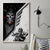 Skull Canvas Wall Art Riding Motocycle - Wonder Print Shop