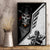 Skull Canvas Wall Art Riding Motocycle - Wonder Print Shop