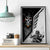 Skull Canvas Wall Art Riding Motocycle - Wonder Print Shop