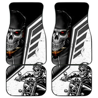Skull Car Mats Riding Motocycle - Wonder Print Shop