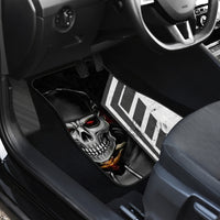 Skull Car Mats Riding Motocycle - Wonder Print Shop