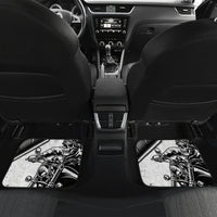 Skull Car Mats Riding Motocycle - Wonder Print Shop