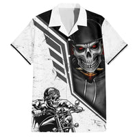 Skull Hawaiian Shirt Riding Motocycle - Wonder Print Shop