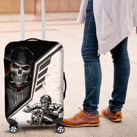 Skull Luggage Cover Riding Motocycle - Wonder Print Shop