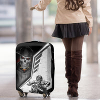 Skull Luggage Cover Riding Motocycle - Wonder Print Shop