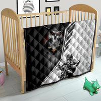 Skull Quilt Riding Motocycle - Wonder Print Shop