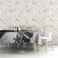 Skull Tablecloth Riding Motocycle - Wonder Print Shop