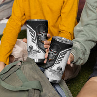 Skull Tumbler Cup Riding Motocycle - Wonder Print Shop