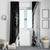 Skull Window Curtain Riding Motocycle - Wonder Print Shop