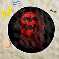 Skull Beach Blanket Bloody Skull Scream - Wonder Print Shop