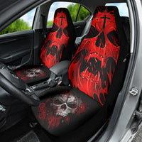Skull Car Seat Cover Bloody Skull Scream - Wonder Print Shop