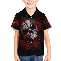 Skull Hawaiian Shirt Bloody Skull Scream - Wonder Print Shop