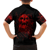 Skull Hawaiian Shirt Bloody Skull Scream - Wonder Print Shop