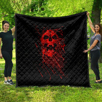 Skull Quilt Bloody Skull Scream - Wonder Print Shop
