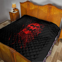 Skull Quilt Bloody Skull Scream - Wonder Print Shop
