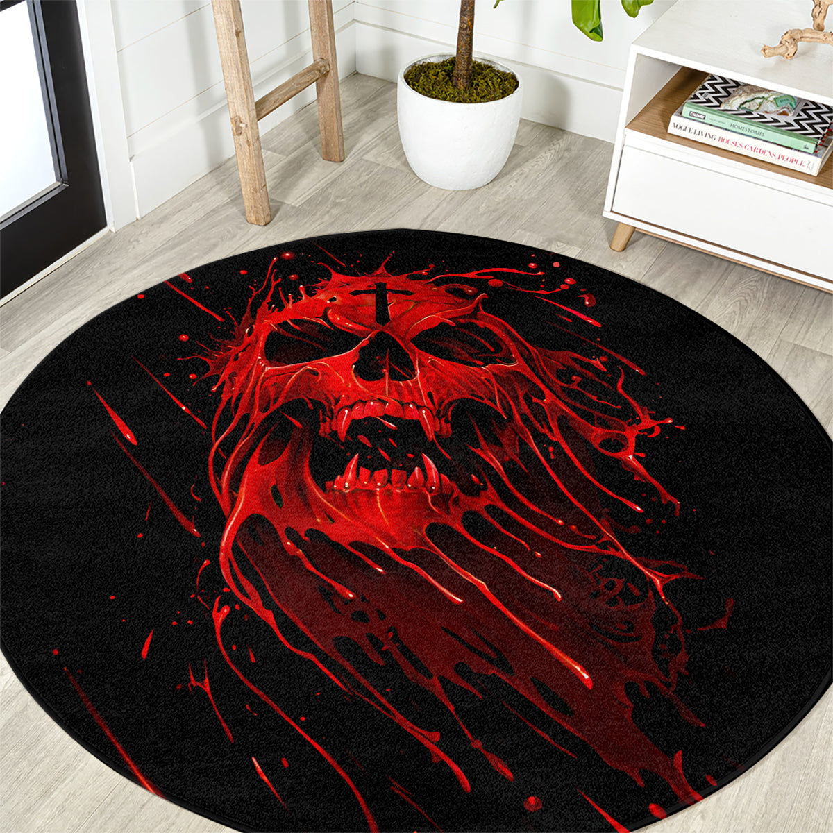skull-round-carpet-bloody-skull-scream