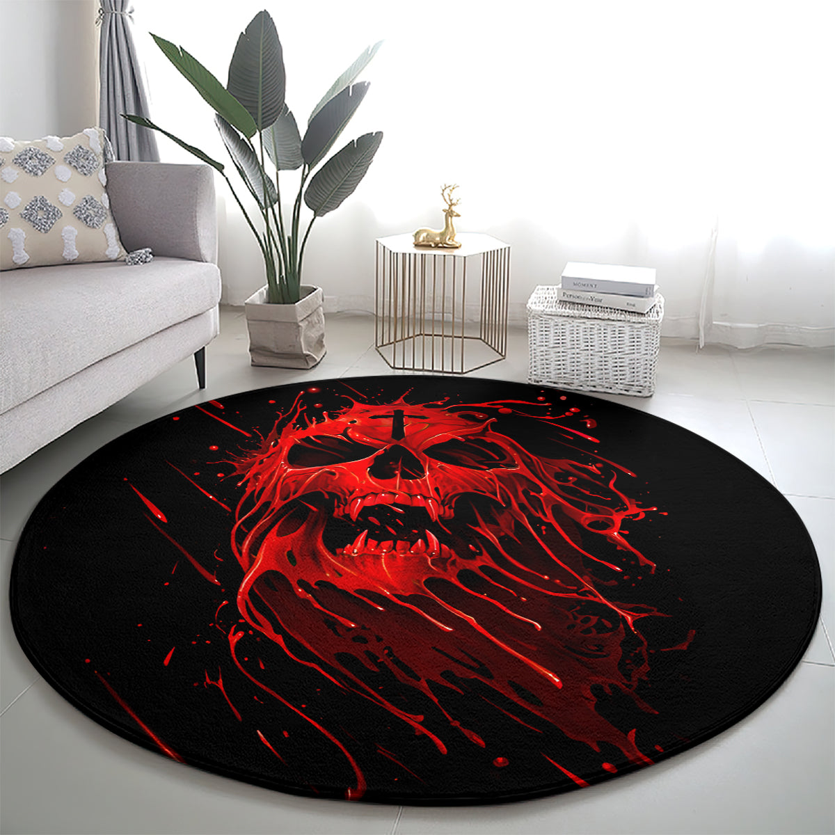 skull-round-carpet-bloody-skull-scream