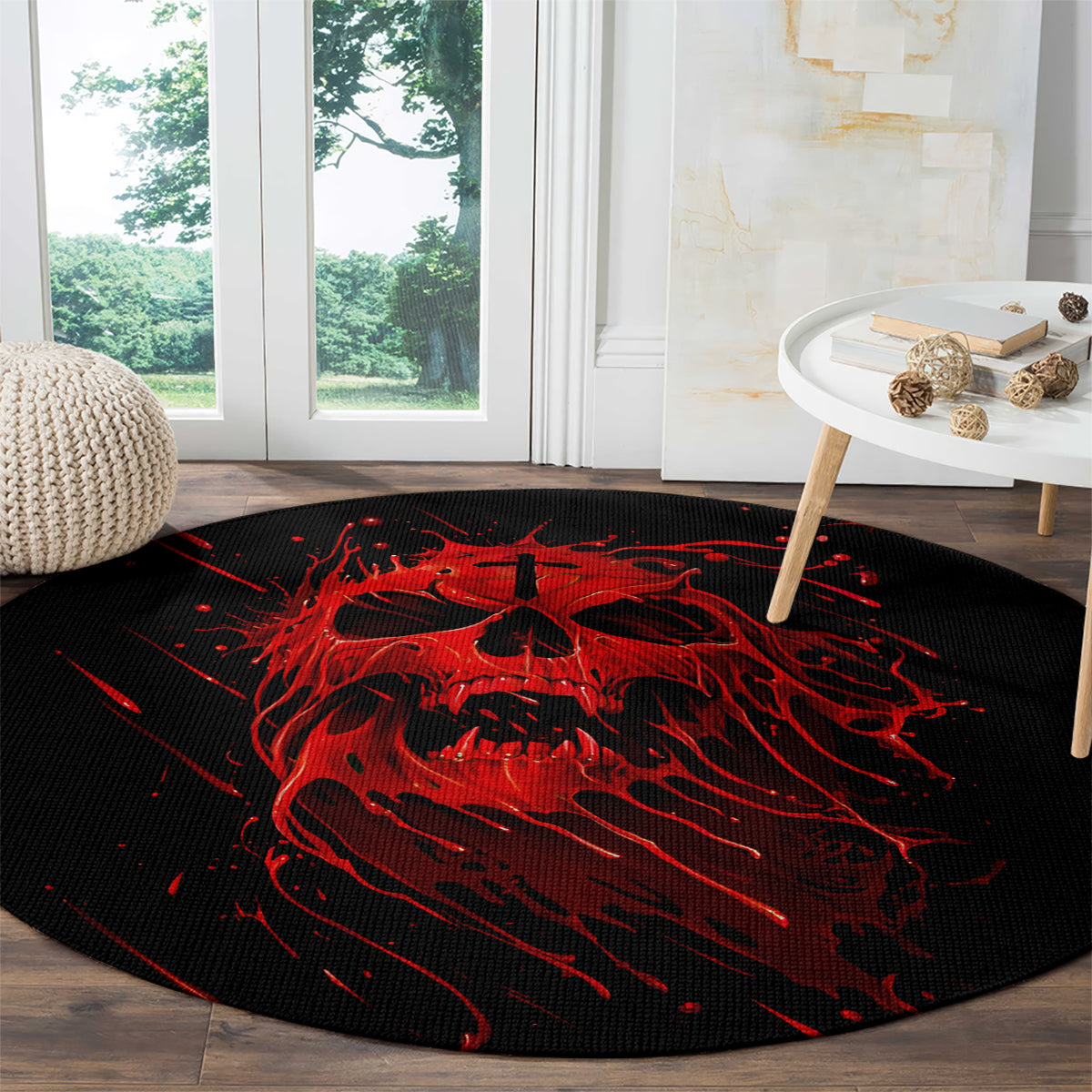 skull-round-carpet-bloody-skull-scream