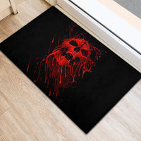 Skull Rubber Doormat Bloody Skull Scream - Wonder Print Shop
