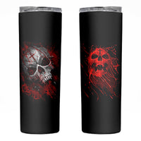 Skull Skinny Tumbler Bloody Skull Scream - Wonder Print Shop