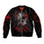 Skull Sleeve Zip Bomber Jacket Bloody Skull Scream - Wonder Print Shop