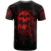 Skull T Shirt Bloody Skull Scream - Wonder Print Shop