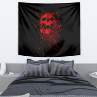 Skull Tapestry Bloody Skull Scream - Wonder Print Shop