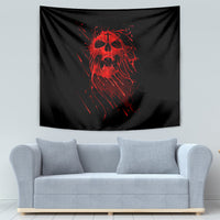 Skull Tapestry Bloody Skull Scream - Wonder Print Shop