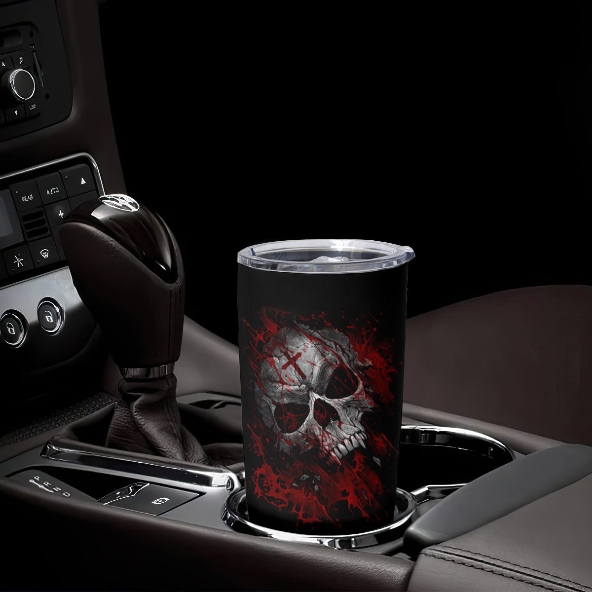 Skull Tumbler Cup Bloody Skull Scream - Wonder Print Shop