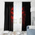 Skull Window Curtain Bloody Skull Scream - Wonder Print Shop