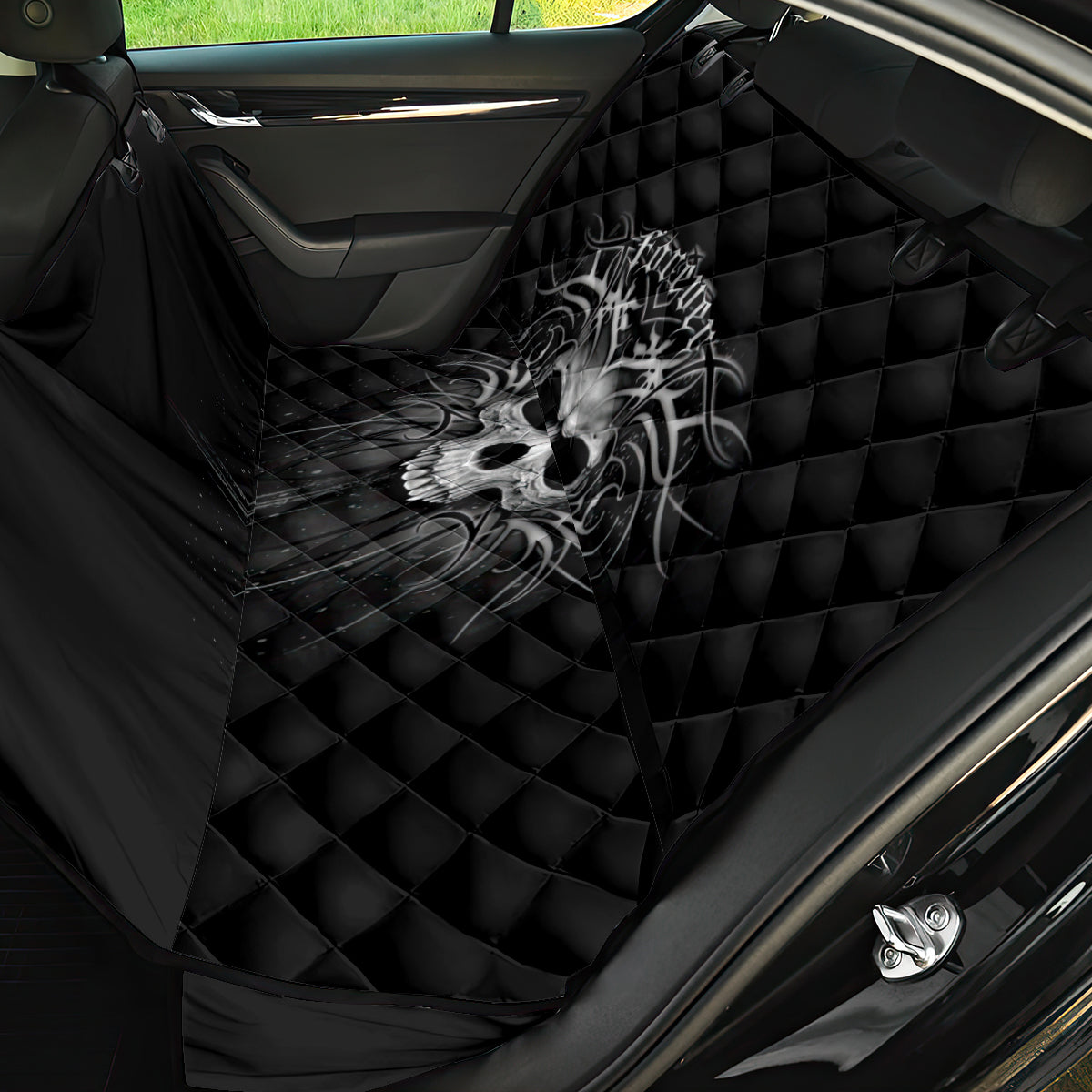 Skull Back Car Seat Cover Skull Death Forever - Wonder Print Shop
