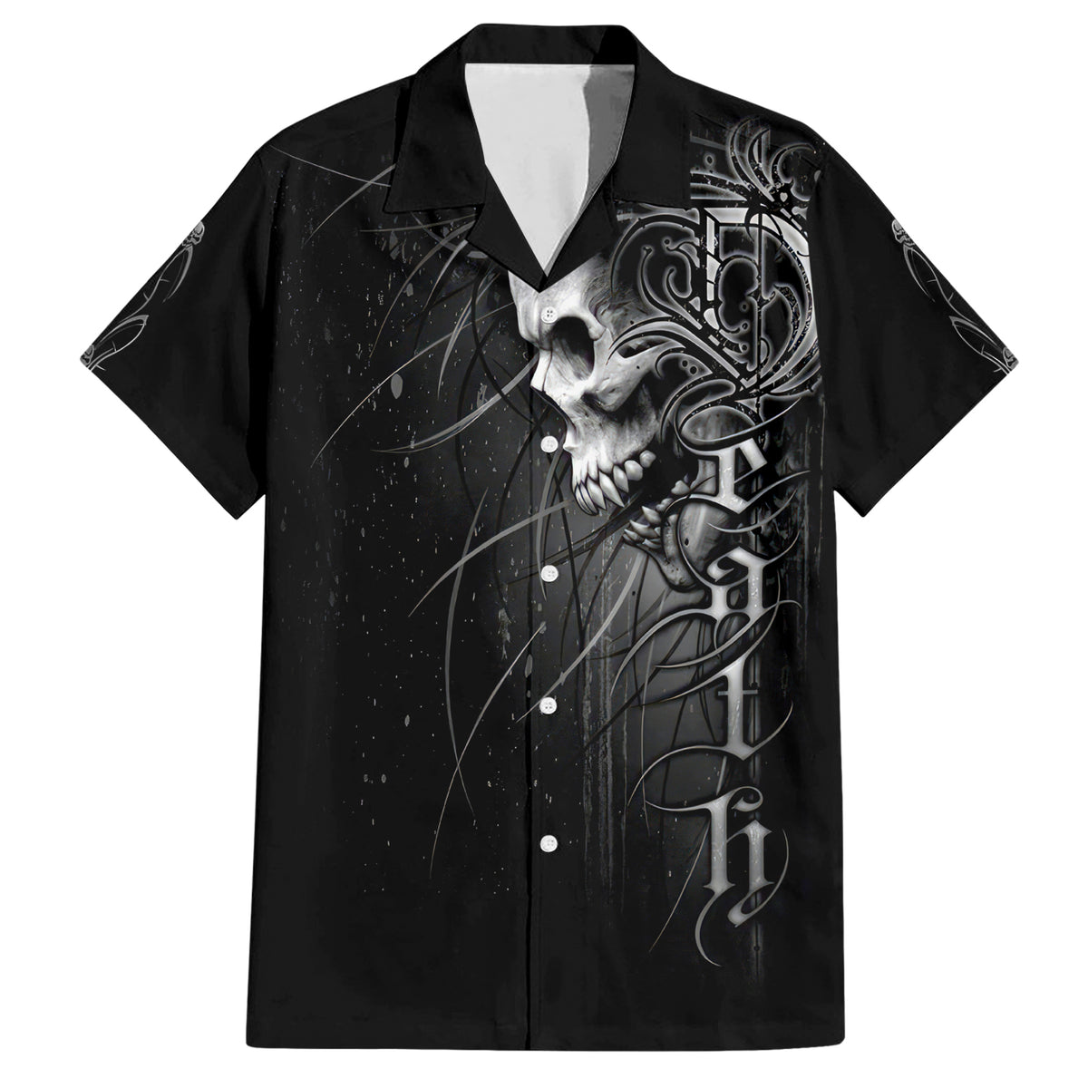 Skull Hawaiian Shirt Skull Death Forever - Wonder Print Shop