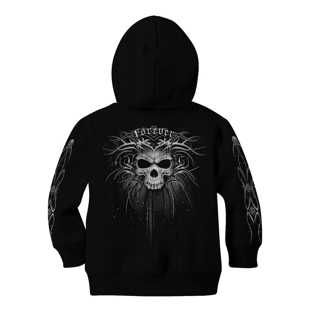 Skull Kid Hoodie Skull Death Forever - Wonder Print Shop