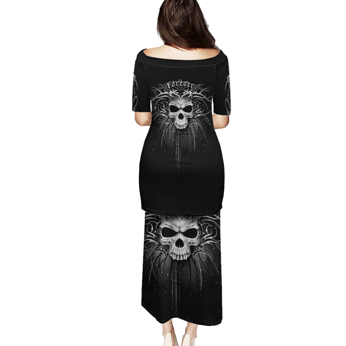 Skull Puletasi Skull Death Forever - Wonder Print Shop