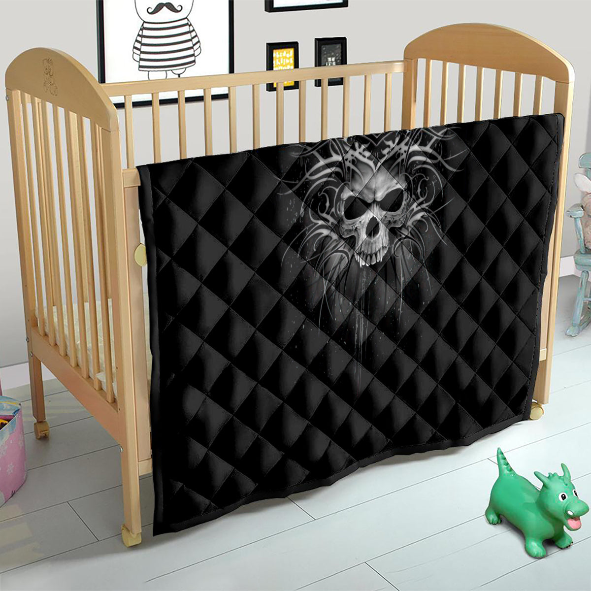 Skull Quilt Skull Death Forever - Wonder Print Shop