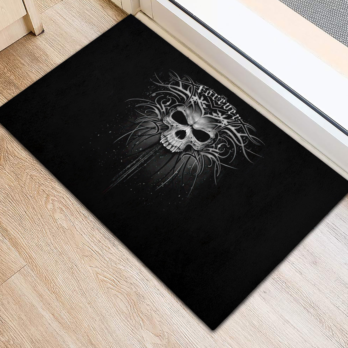 Skull Rubber Doormat Skull Death Forever - Wonder Print Shop