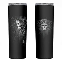 Skull Skinny Tumbler Skull Death Forever - Wonder Print Shop