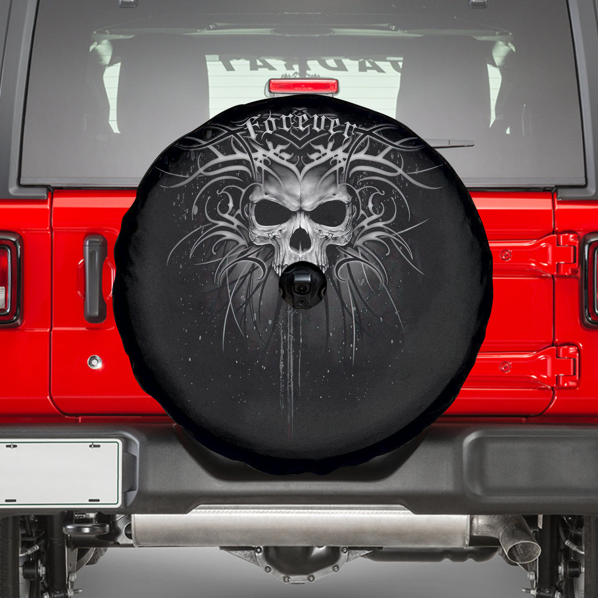 Skull Spare Tire Cover Skull Death Forever - Wonder Print Shop