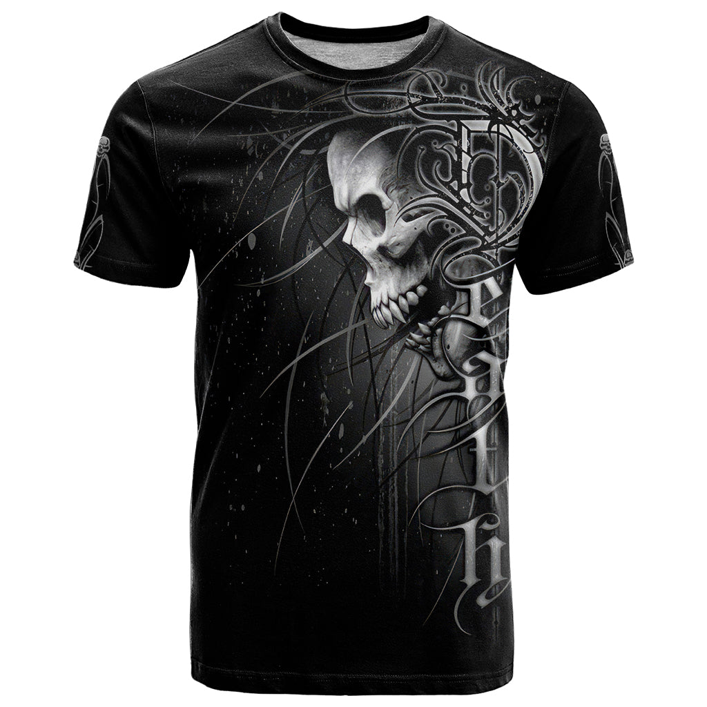 Skull T Shirt Skull Death Forever - Wonder Print Shop