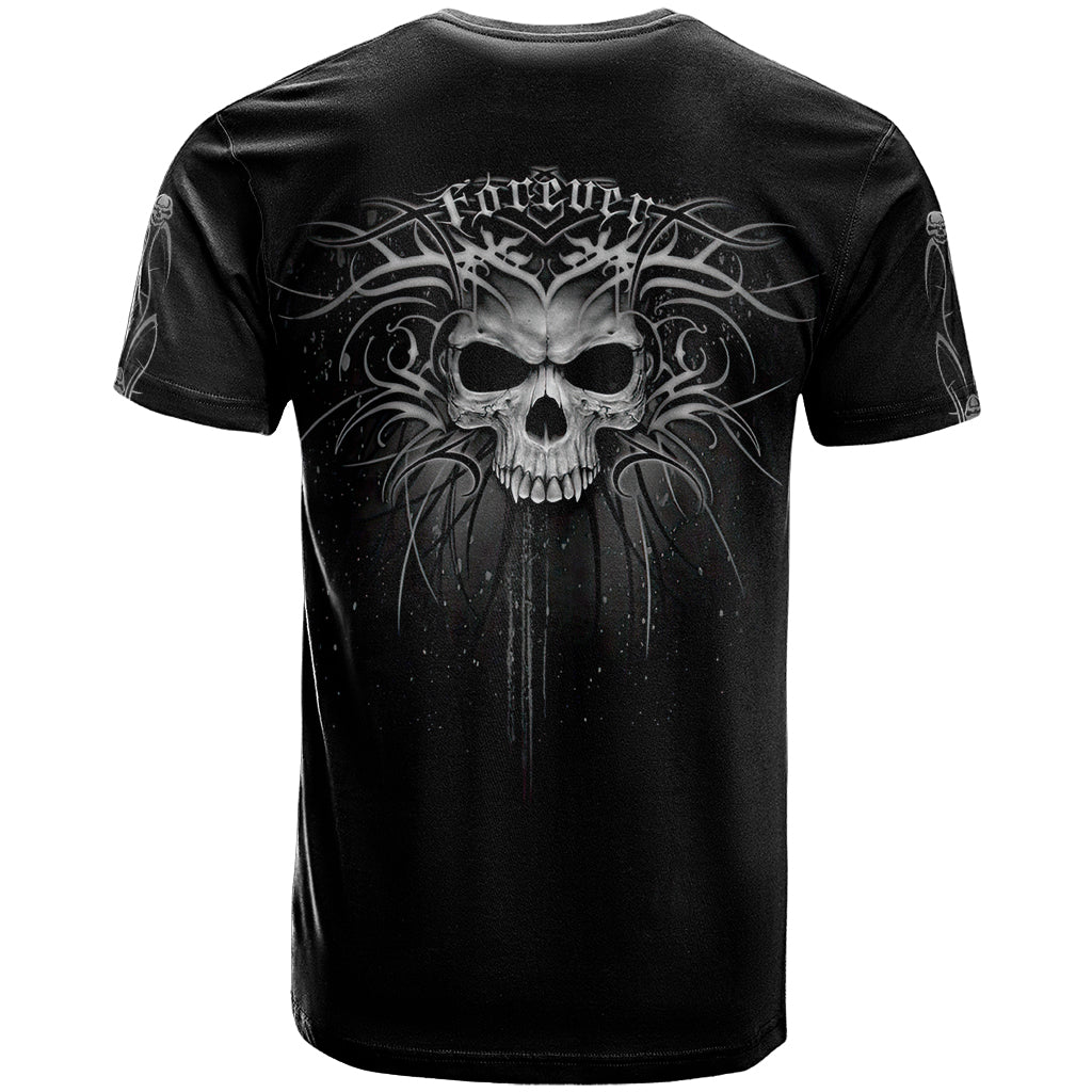 Skull T Shirt Skull Death Forever - Wonder Print Shop