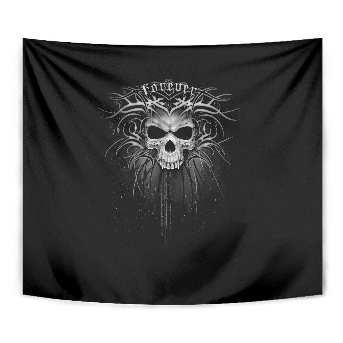 Skull Tapestry Skull Death Forever - Wonder Print Shop