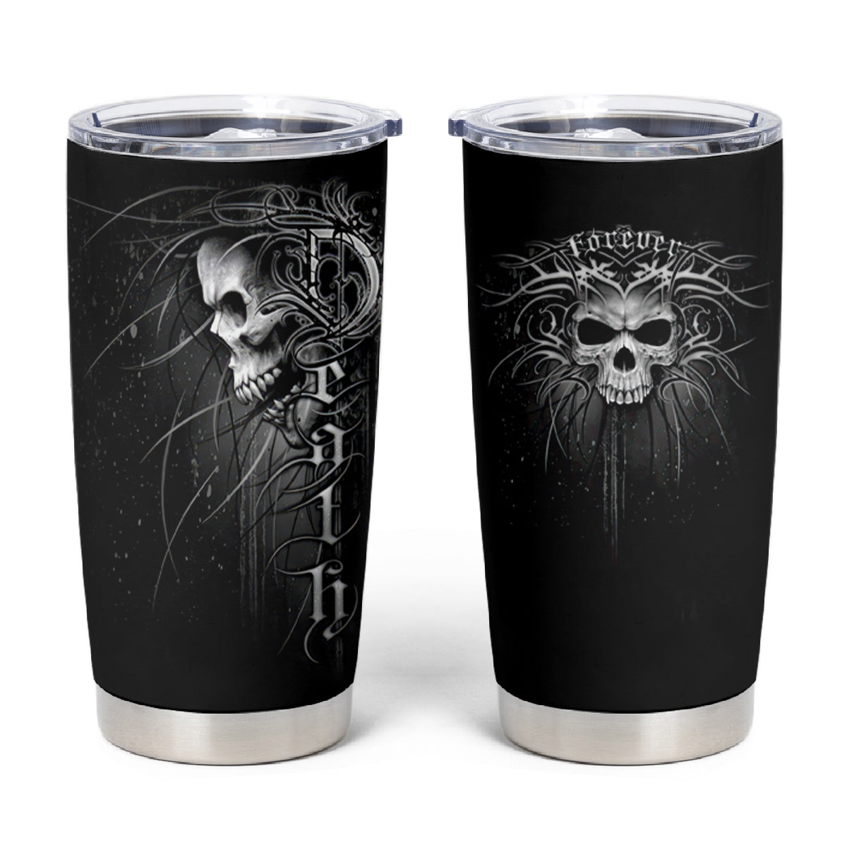 Skull Tumbler Cup Skull Death Forever - Wonder Print Shop