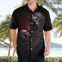 Skull Hawaiian Shirt Death Angel Hold Skull - Wonder Print Shop