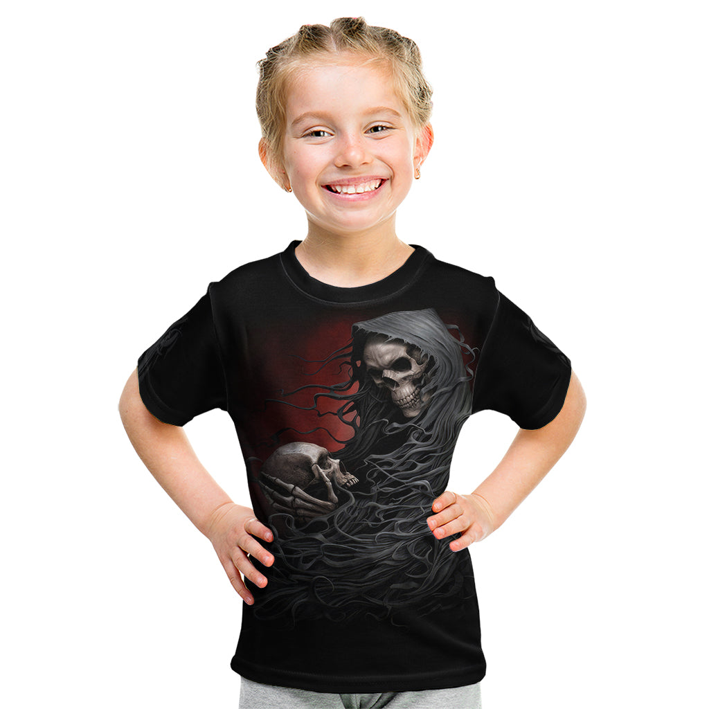 Skull Kid T Shirt Death Angel Hold Skull - Wonder Print Shop