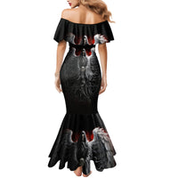 Skull Mermaid Dress Death Angel Hold Skull - Wonder Print Shop